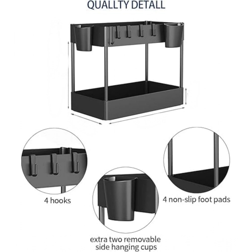 Multi Tier Under Sink Organizer (Black)