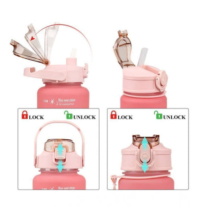 Plastic Multicolor Water Bottle (Multicolor)