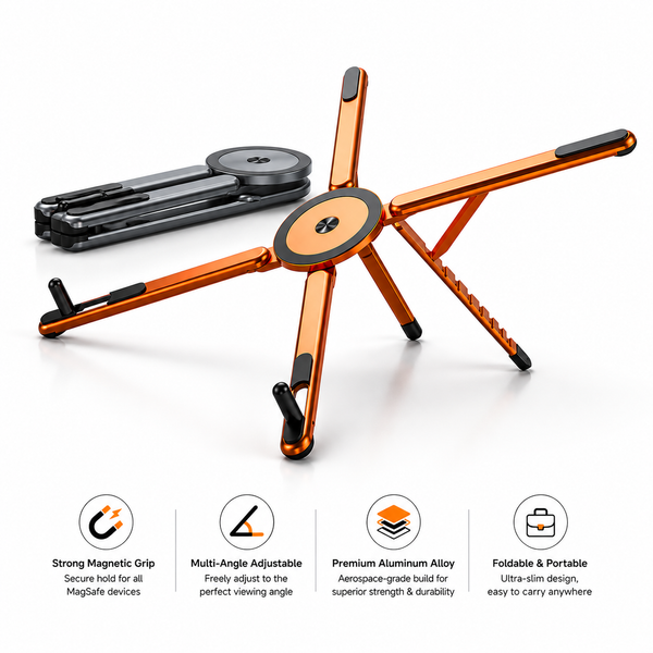 Foldable Phone, Tablet & Laptop Stand – OFFBEATODDZ Orbit X4