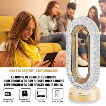 Oval Shaped Luxury Lamp - USB Rechargeable