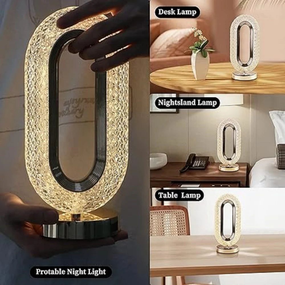 Oval Shaped Luxury Lamp - USB Rechargeable