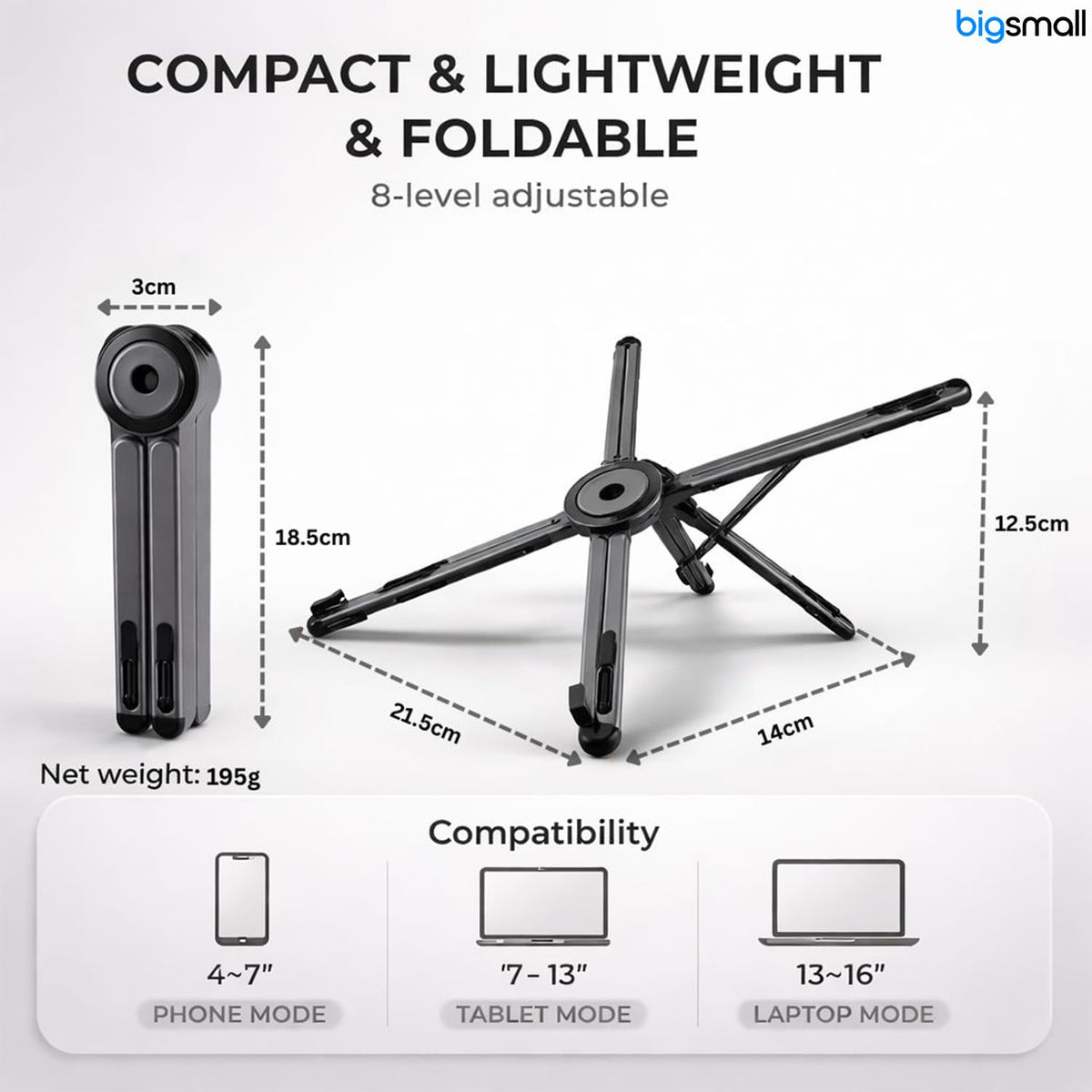 Foldable Phone, Tablet & Laptop Stand – OFFBEATODDZ Orbit X4