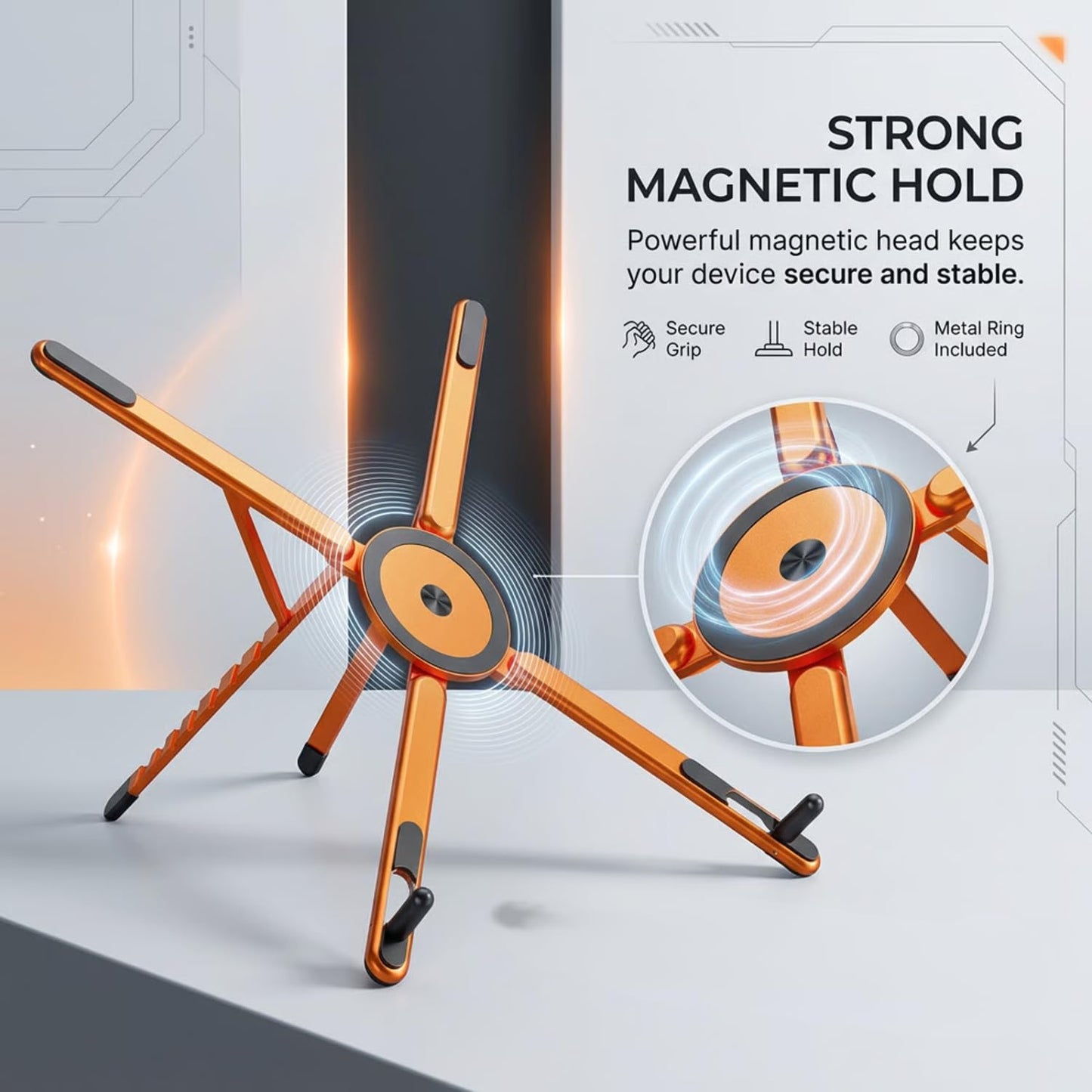 Foldable Phone, Tablet & Laptop Stand – OFFBEATODDZ Orbit X4