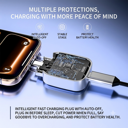 OFFBEATODDZ VoltGuard USB-C Auto Eject Charger