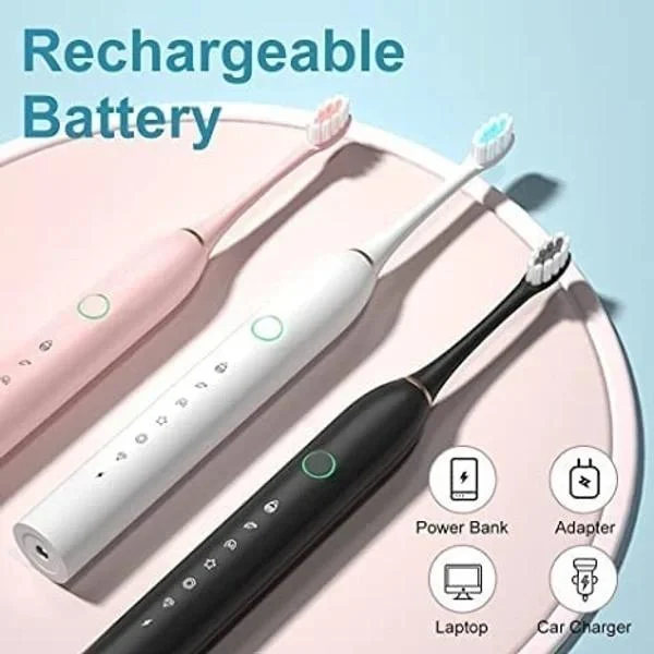 Sonic X-3 Electic Toothbrush with 6 operating modes and extra heads