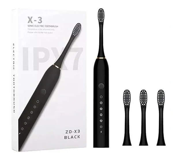 Sonic X-3 Electic Toothbrush with 6 operating modes and extra heads